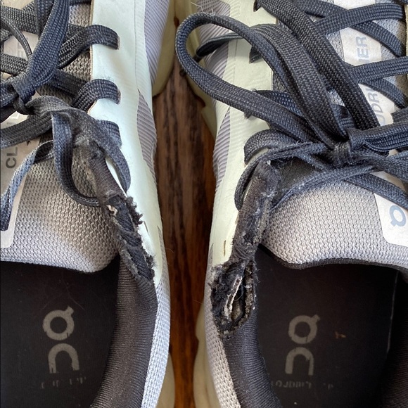 On Running Cloudrunner sneakers, size 8. Distressed areas shown in pictures - Picture 2 of 13